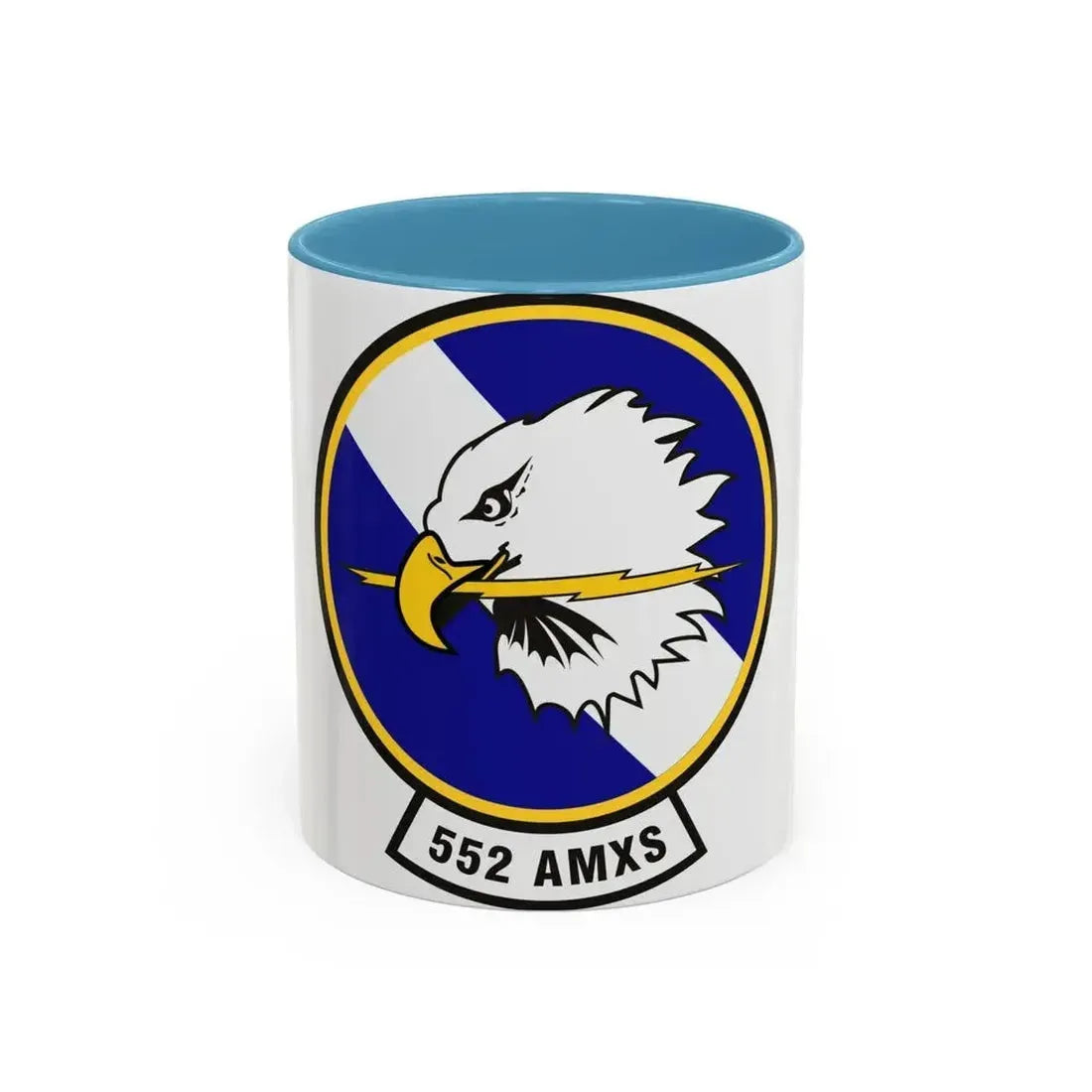 552d Aircraft Maintenance Squadron (U.S. Air Force) Accent Coffee Mug 11oz Light Blue - Go Mug Yourself