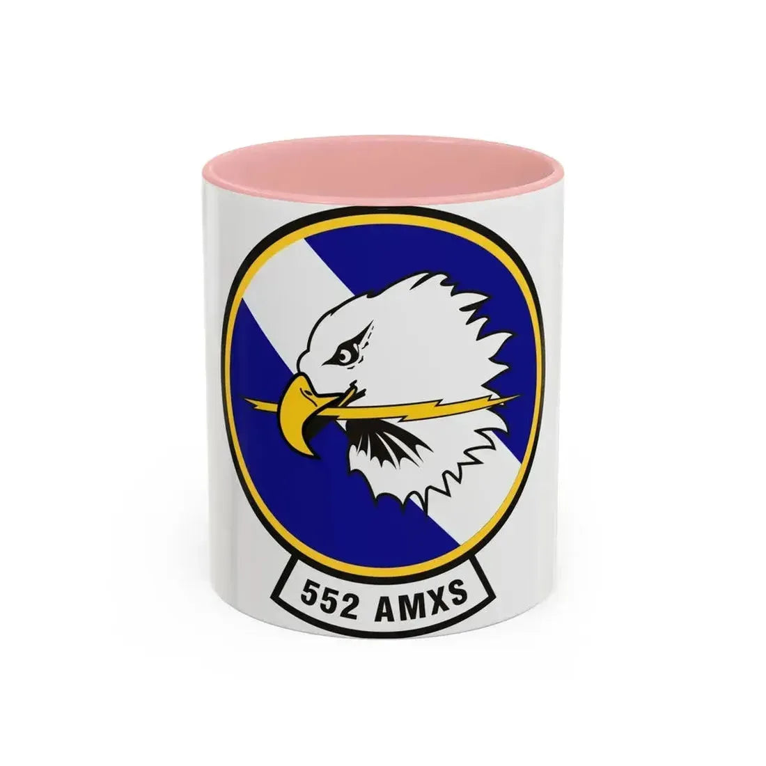 552d Aircraft Maintenance Squadron (U.S. Air Force) Accent Coffee Mug 11oz Pink - Go Mug Yourself