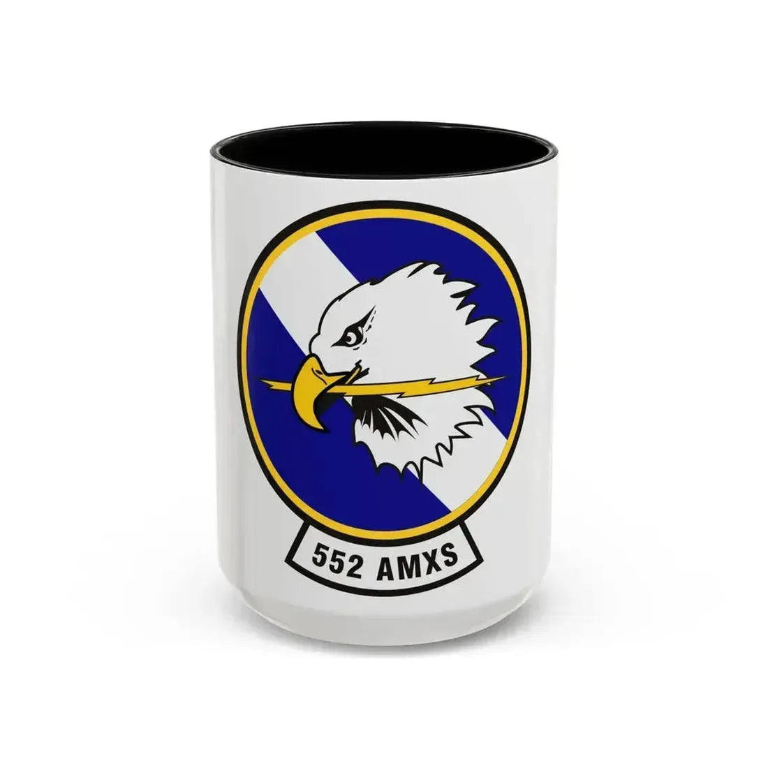 552d Aircraft Maintenance Squadron (U.S. Air Force) Accent Coffee Mug 15oz Black - Go Mug Yourself