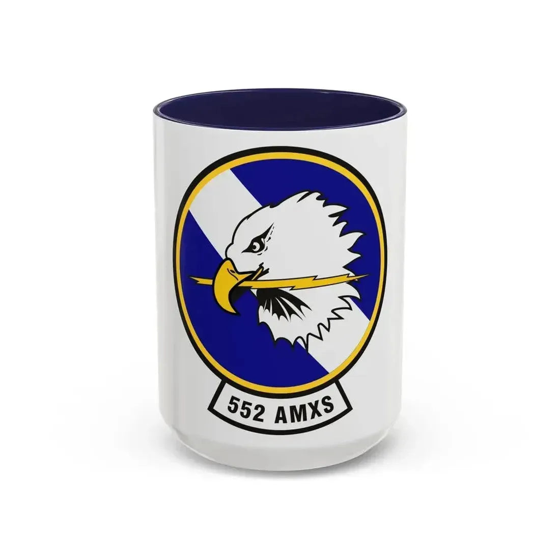 552d Aircraft Maintenance Squadron (U.S. Air Force) Accent Coffee Mug 15oz Navy - Go Mug Yourself