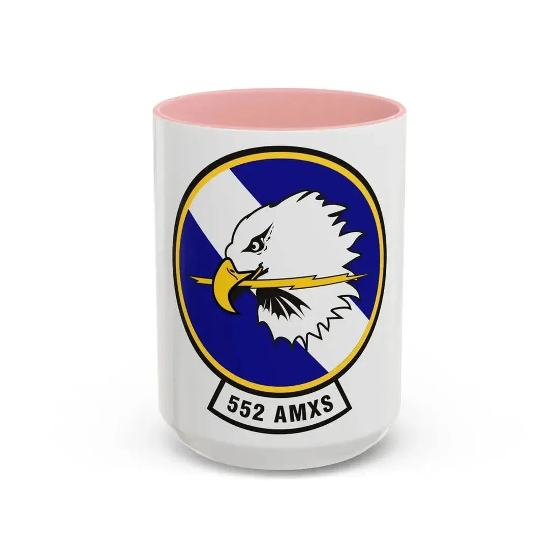 552d Aircraft Maintenance Squadron (U.S. Air Force) Accent Coffee Mug 15oz Pink - Go Mug Yourself
