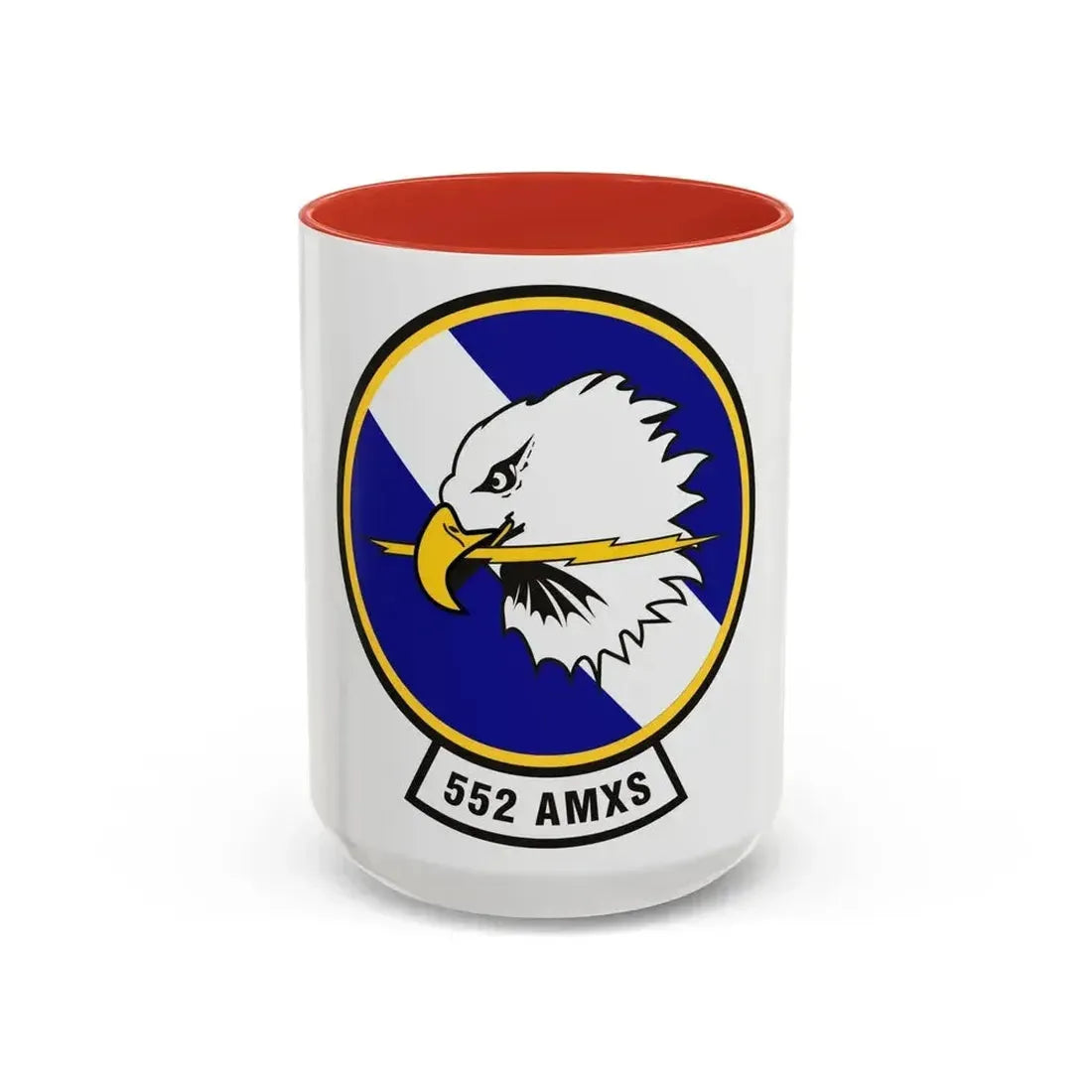 552d Aircraft Maintenance Squadron (U.S. Air Force) Accent Coffee Mug 15oz Red - Go Mug Yourself