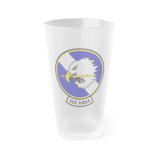 552d Aircraft Maintenance Squadron (U.S. Air Force) Frosted Pint Glass 16oz 16oz Frosted - Go Mug Yourself