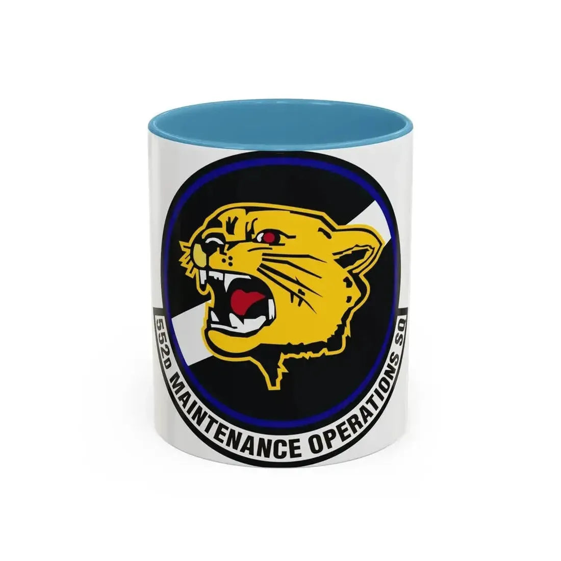552nd Maintenance Operations Squadron (U.S. Air Force) Accent Coffee Mug 11oz Light Blue - Go Mug Yourself