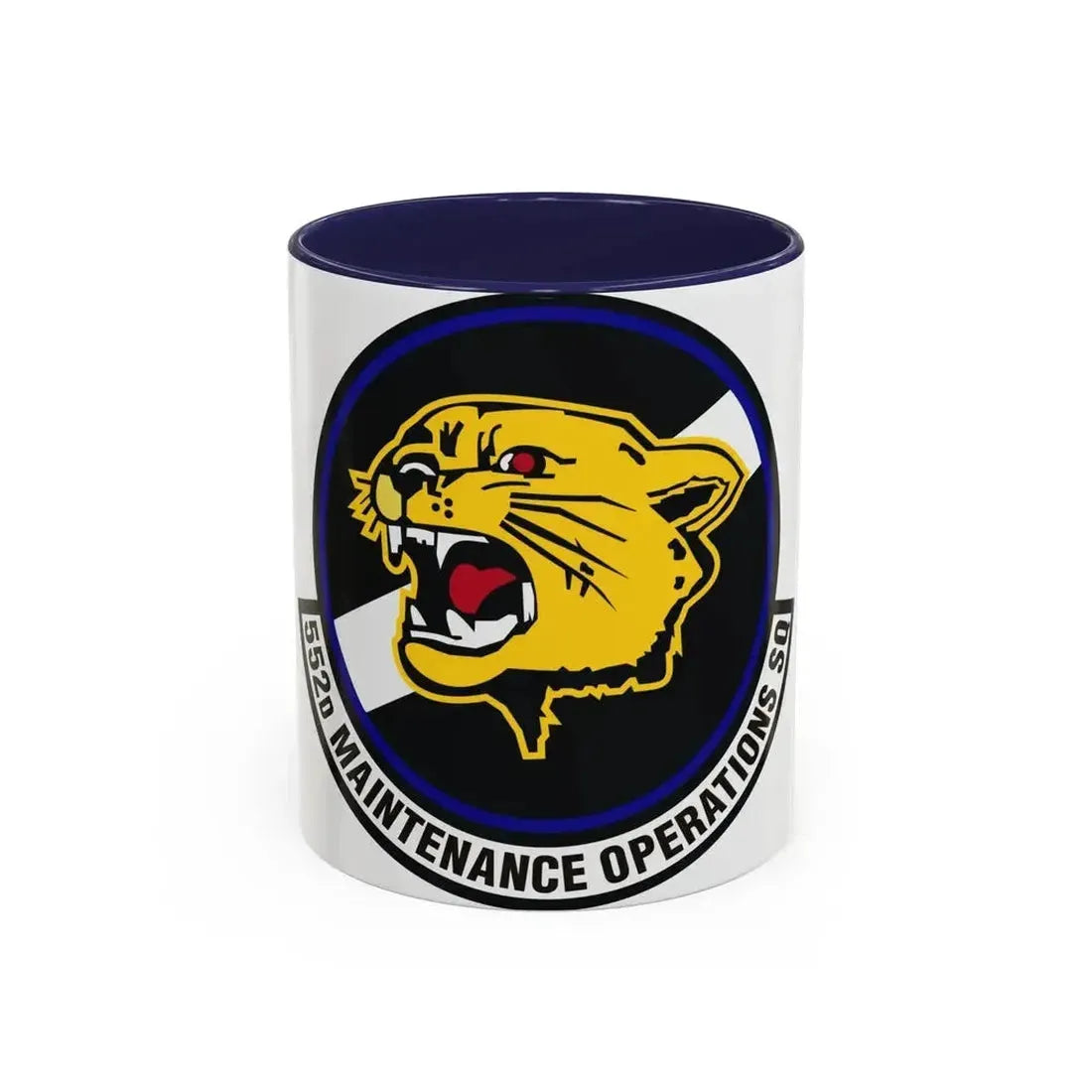 552nd Maintenance Operations Squadron (U.S. Air Force) Accent Coffee Mug 11oz Navy - Go Mug Yourself