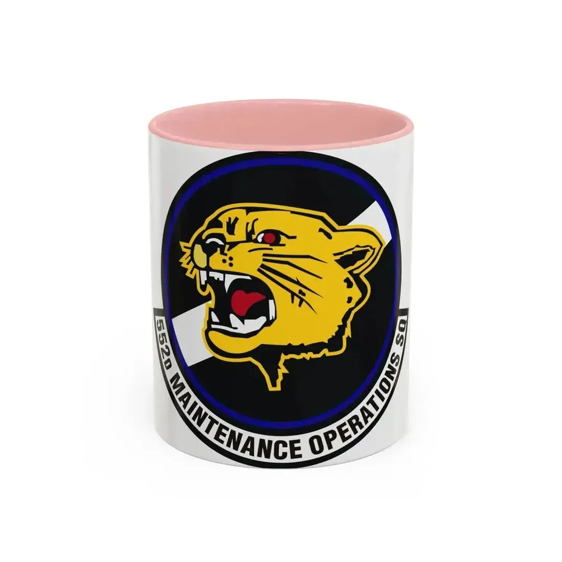 552nd Maintenance Operations Squadron (U.S. Air Force) Accent Coffee Mug 11oz Pink - Go Mug Yourself