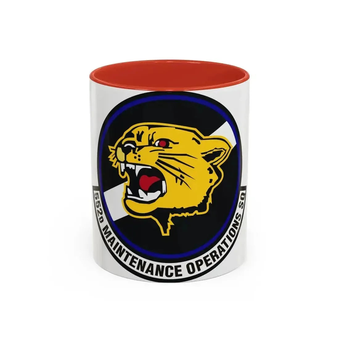 552nd Maintenance Operations Squadron (U.S. Air Force) Accent Coffee Mug 11oz Red - Go Mug Yourself