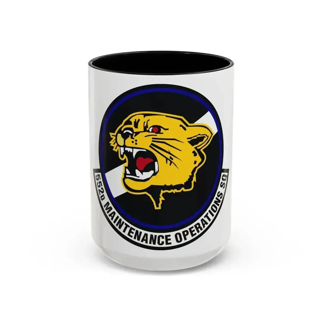 552nd Maintenance Operations Squadron (U.S. Air Force) Accent Coffee Mug 15oz Black - Go Mug Yourself