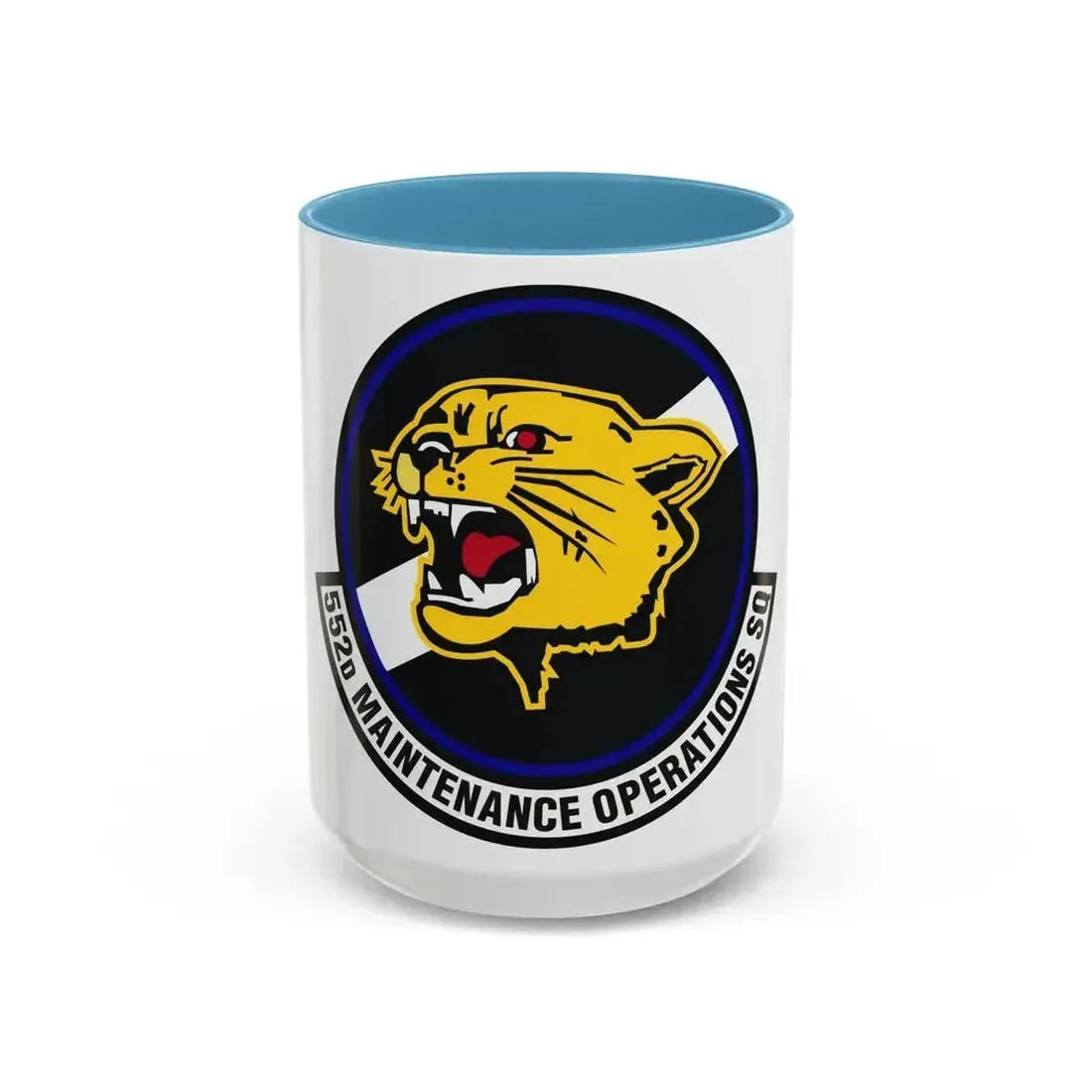 552nd Maintenance Operations Squadron (U.S. Air Force) Accent Coffee Mug 15oz Light Blue - Go Mug Yourself