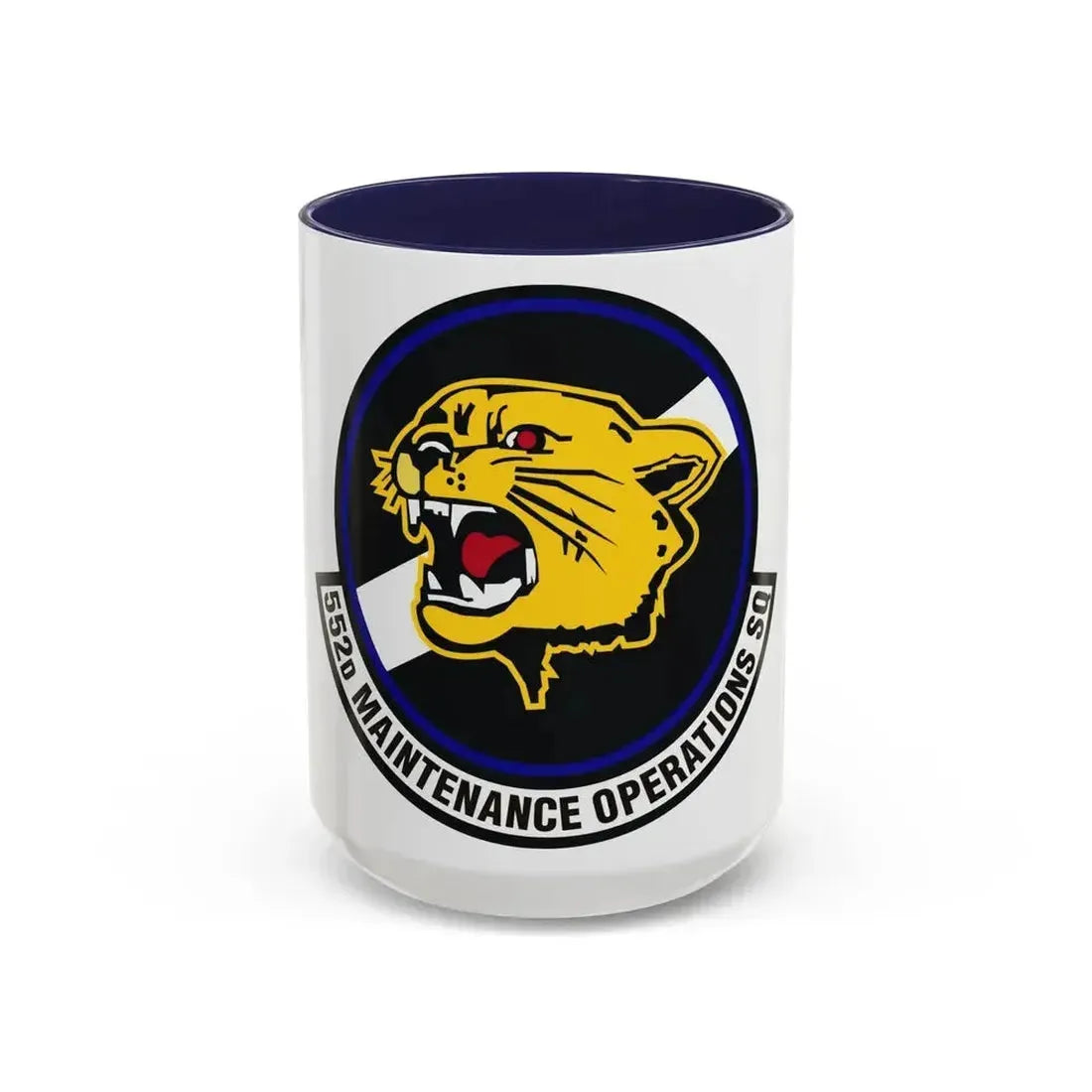 552nd Maintenance Operations Squadron (U.S. Air Force) Accent Coffee Mug 15oz Navy - Go Mug Yourself