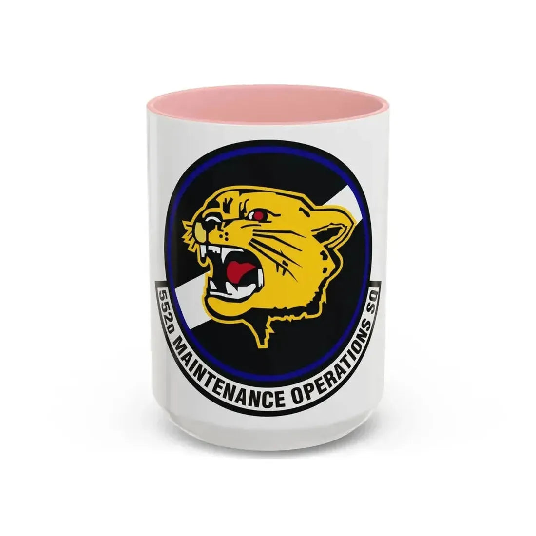 552nd Maintenance Operations Squadron (U.S. Air Force) Accent Coffee Mug 15oz Pink - Go Mug Yourself