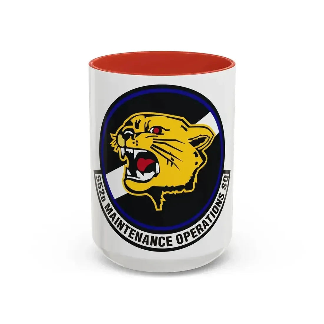 552nd Maintenance Operations Squadron (U.S. Air Force) Accent Coffee Mug 15oz Red - Go Mug Yourself