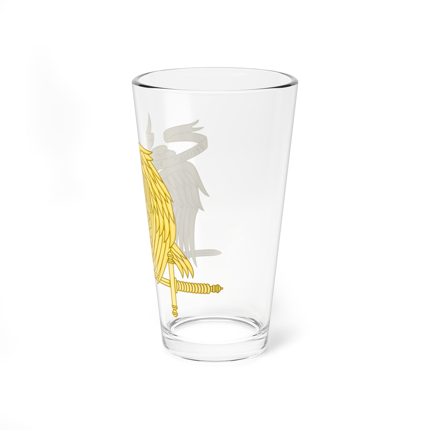 Emblem of the Spanish Army Specialists Corps (Spain) (Coat of Arms) Pint Glass 16oz