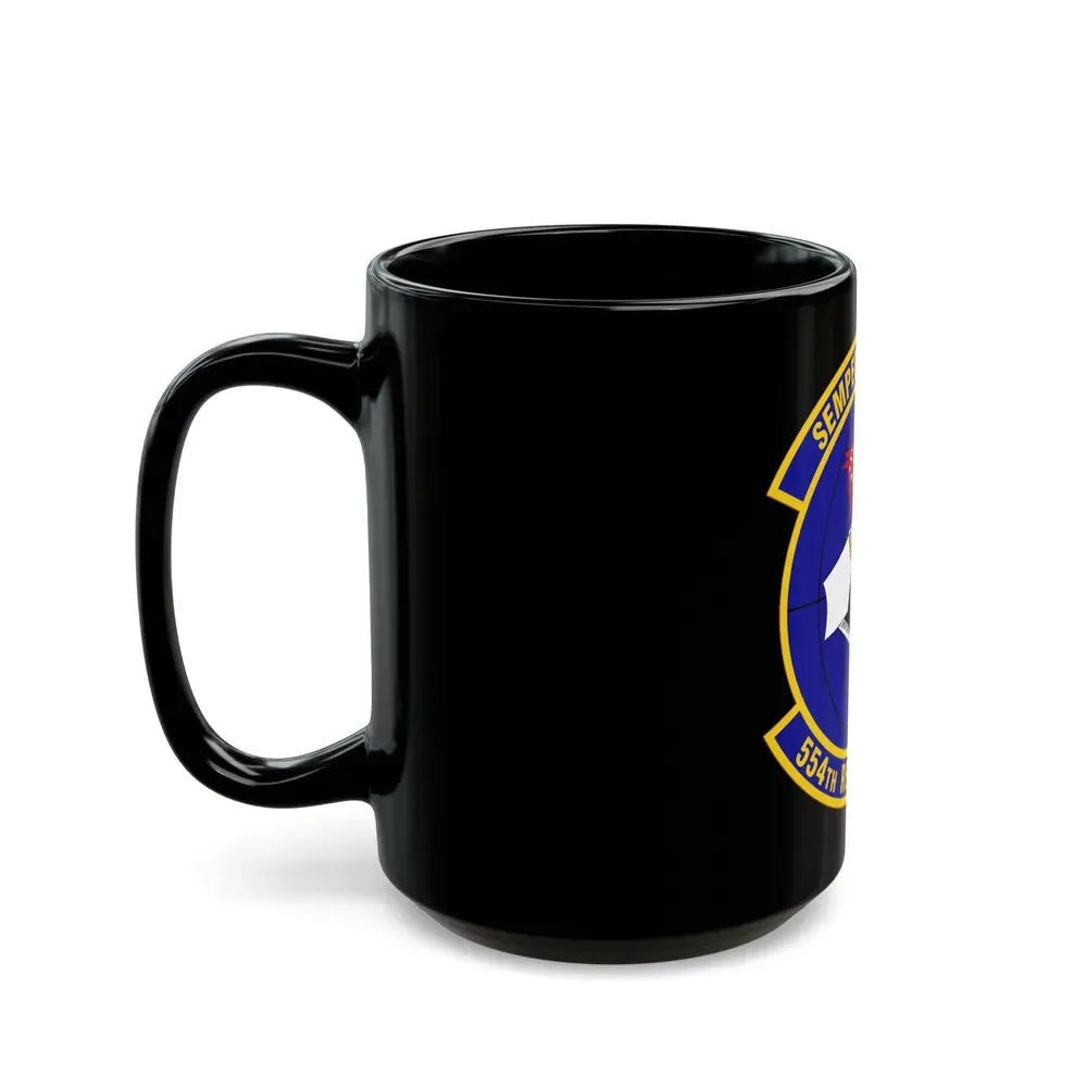554 RED HORSE Squadron PACAF (U.S. Air Force) Black Coffee Mug - Go Mug Yourself