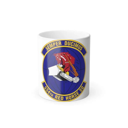554 RED HORSE Squadron PACAF (U.S. Air Force) Color Changing Coffee Mug 11oz - Go Mug Yourself