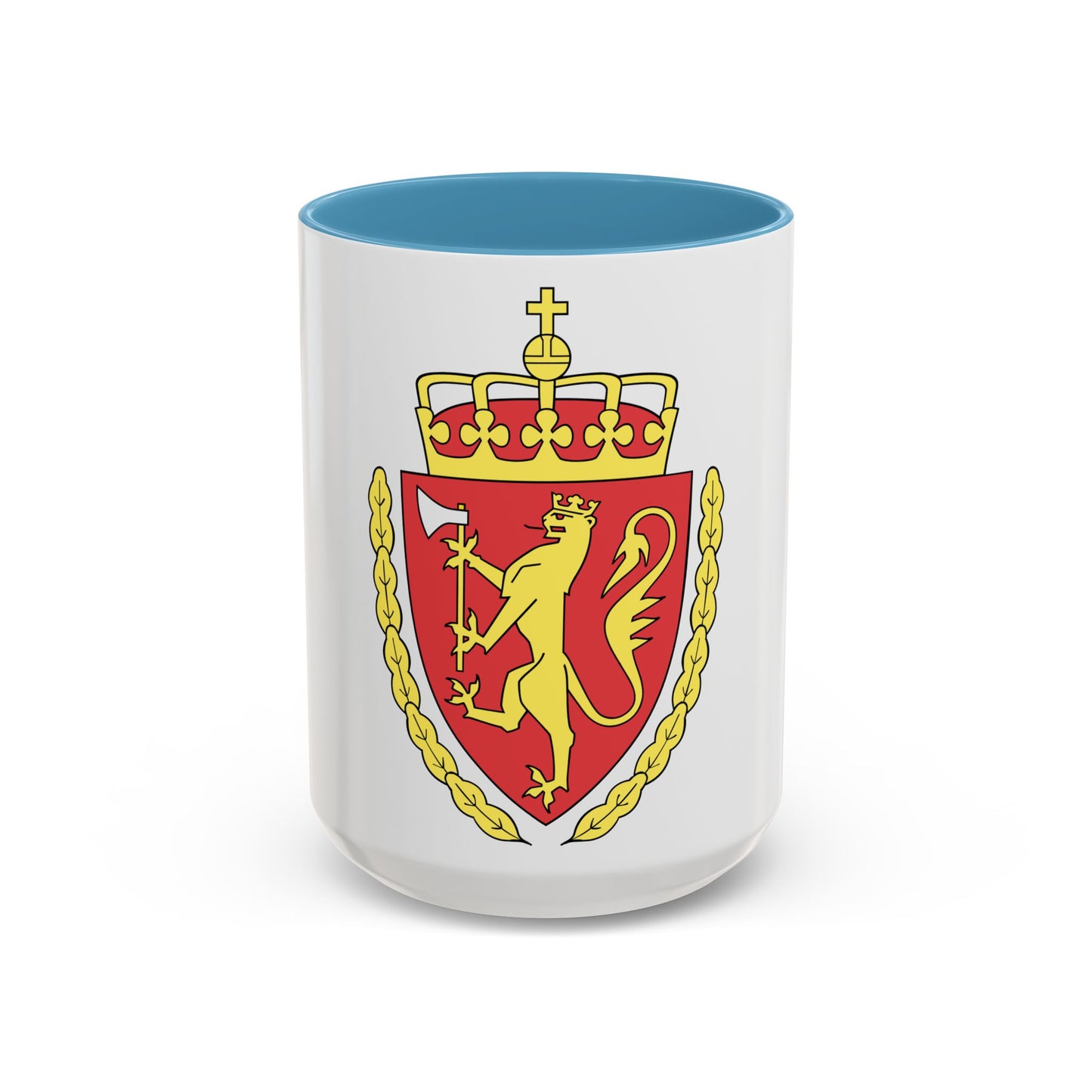 Coat of arms of the Norwegian Customs Service - Accent Coffee Mug
