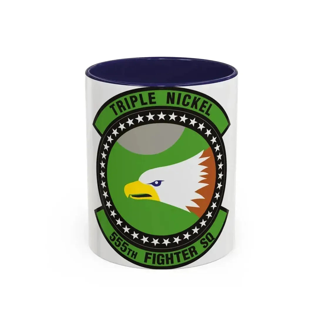 555th Fighter Squadron (U.S. Air Force) Accent Coffee Mug 11oz Navy - Go Mug Yourself