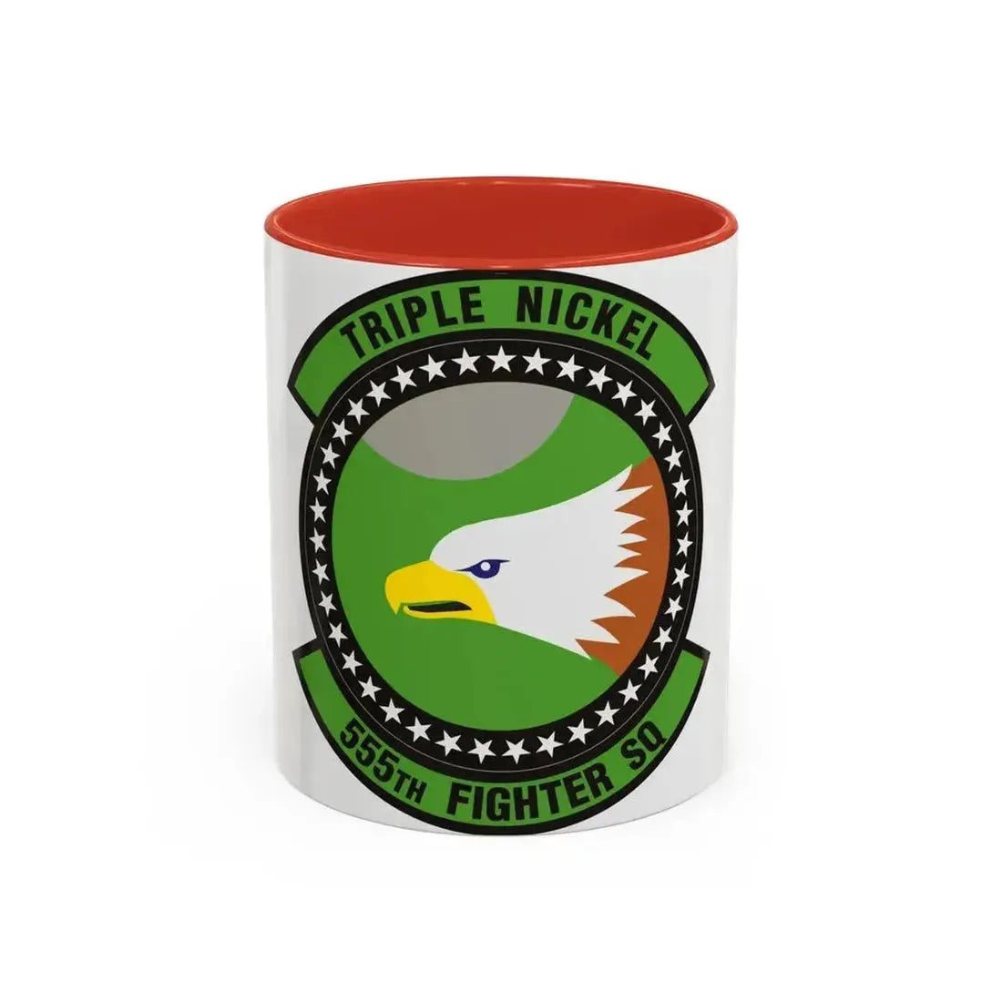 555th Fighter Squadron (U.S. Air Force) Accent Coffee Mug 11oz Red - Go Mug Yourself