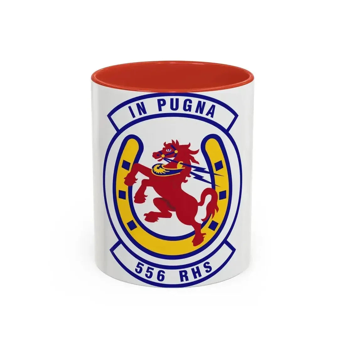 556th Red Horse Squadron (U.S. Air Force) Accent Coffee Mug 11oz Red - Go Mug Yourself