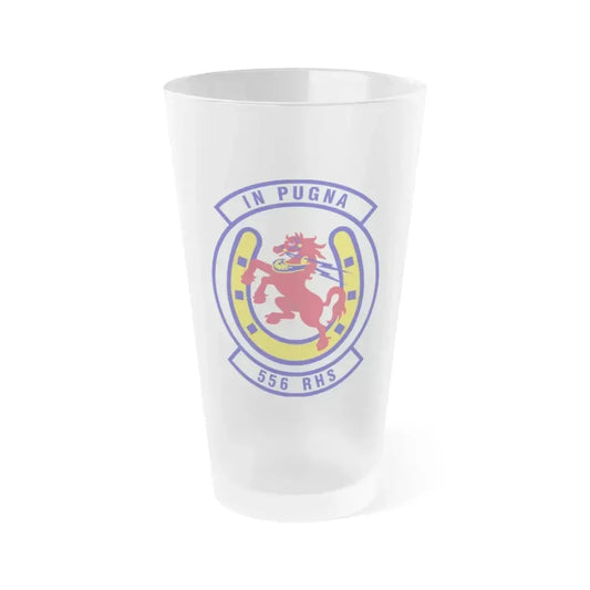 556th Red Horse Squadron (U.S. Air Force) Frosted Pint Glass 16oz 16oz Frosted - Go Mug Yourself