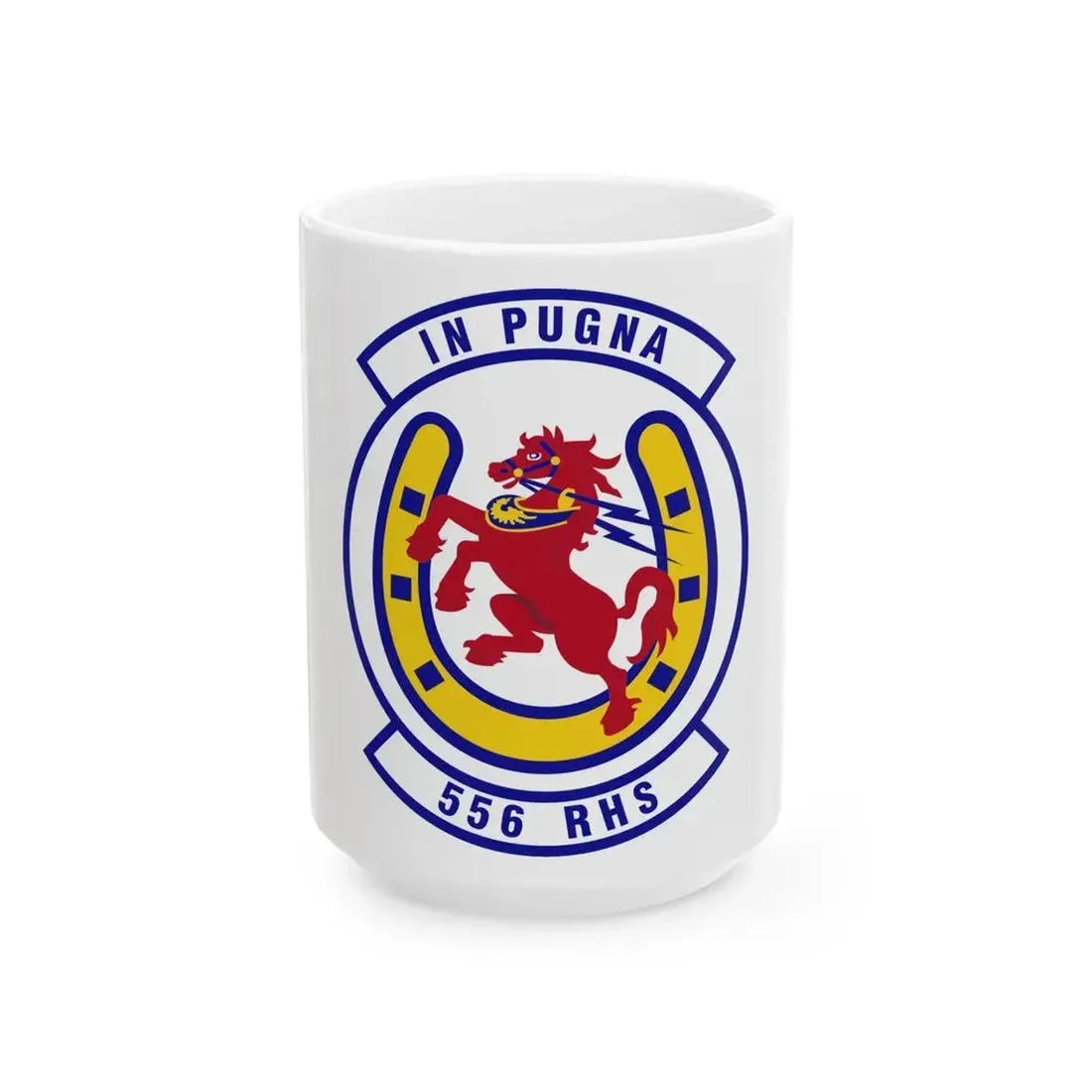 556th Red Horse Squadron (U.S. Air Force) White Coffee Mug 15oz - Go Mug Yourself