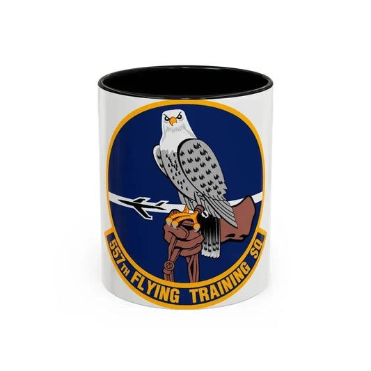 557 Flying Training Squadron AETC (U.S. Air Force) Accent Coffee Mug 11oz Black - Go Mug Yourself