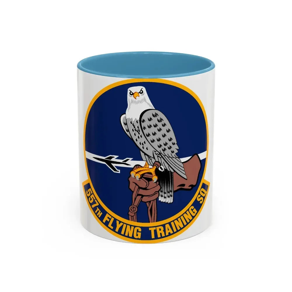 557 Flying Training Squadron AETC (U.S. Air Force) Accent Coffee Mug 11oz Light Blue - Go Mug Yourself