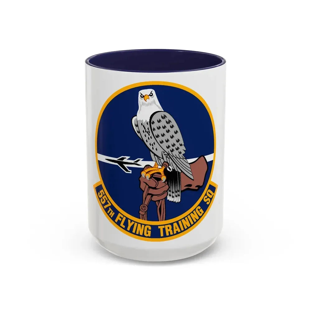 557 Flying Training Squadron AETC (U.S. Air Force) Accent Coffee Mug 15oz Navy - Go Mug Yourself