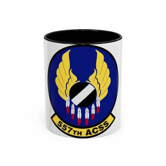 557th Aircraft Sustainment Squadron (U.S. Air Force) Accent Coffee Mug 11oz Black - Go Mug Yourself