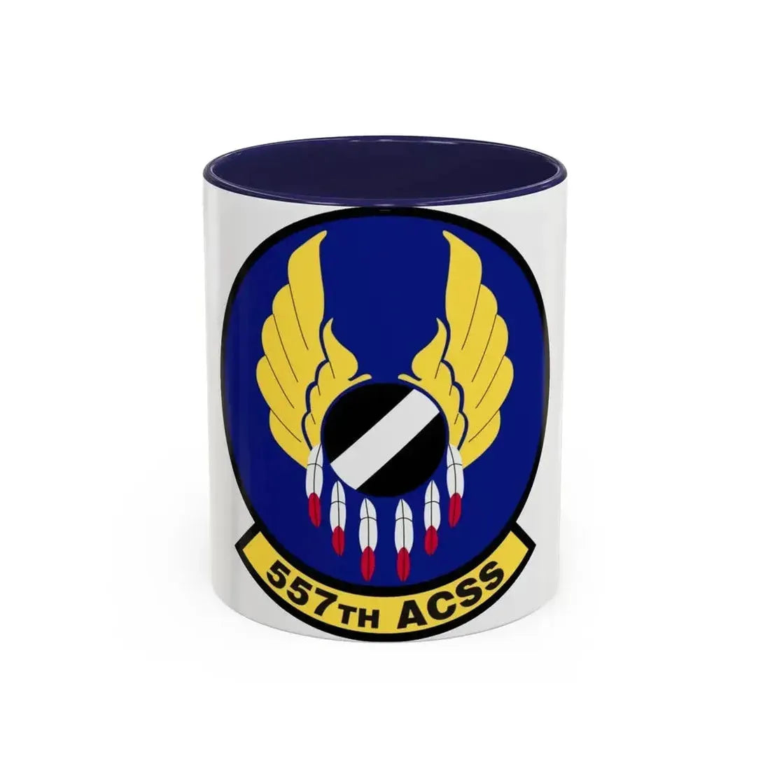 557th Aircraft Sustainment Squadron (U.S. Air Force) Accent Coffee Mug 11oz Navy - Go Mug Yourself