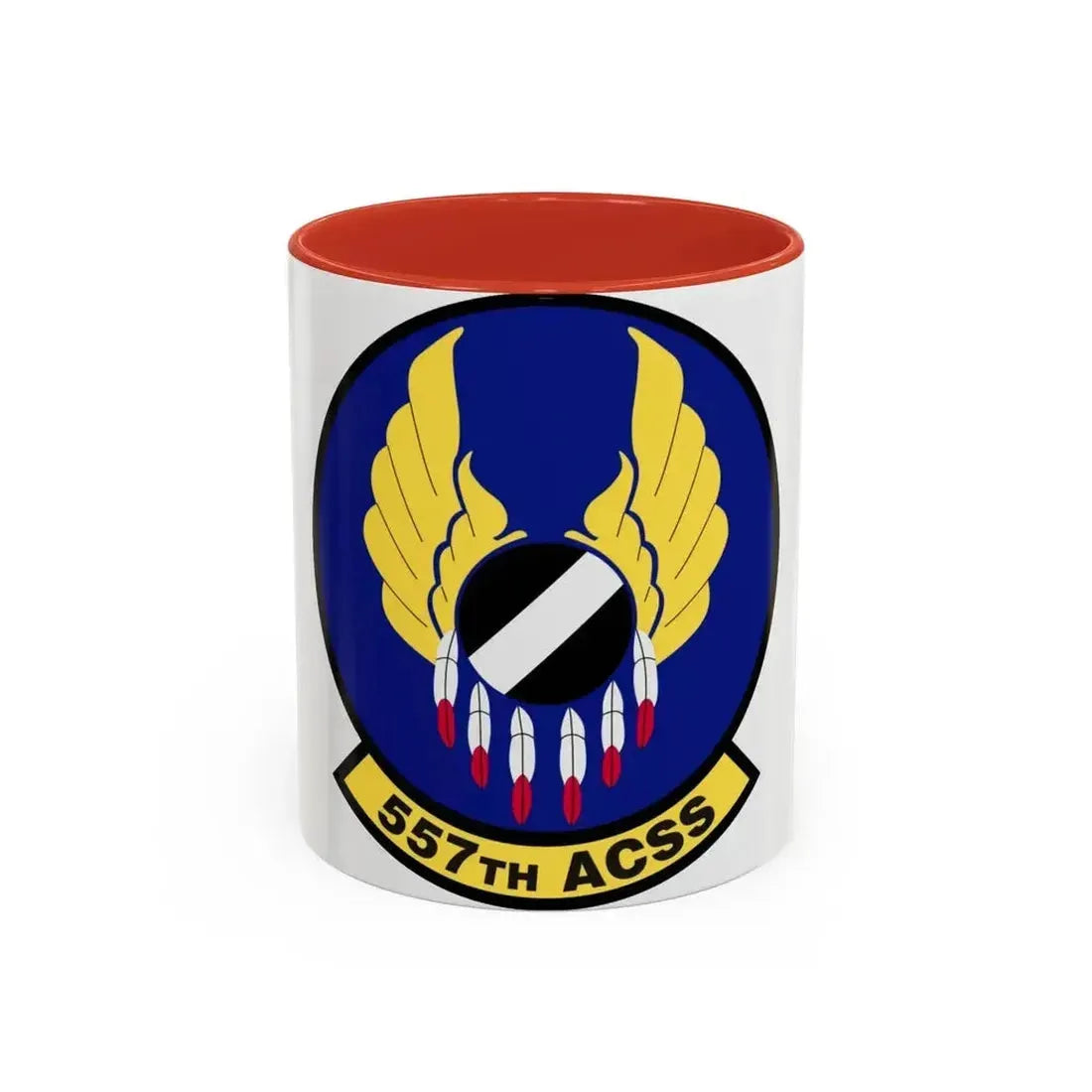 557th Aircraft Sustainment Squadron (U.S. Air Force) Accent Coffee Mug 11oz Red - Go Mug Yourself