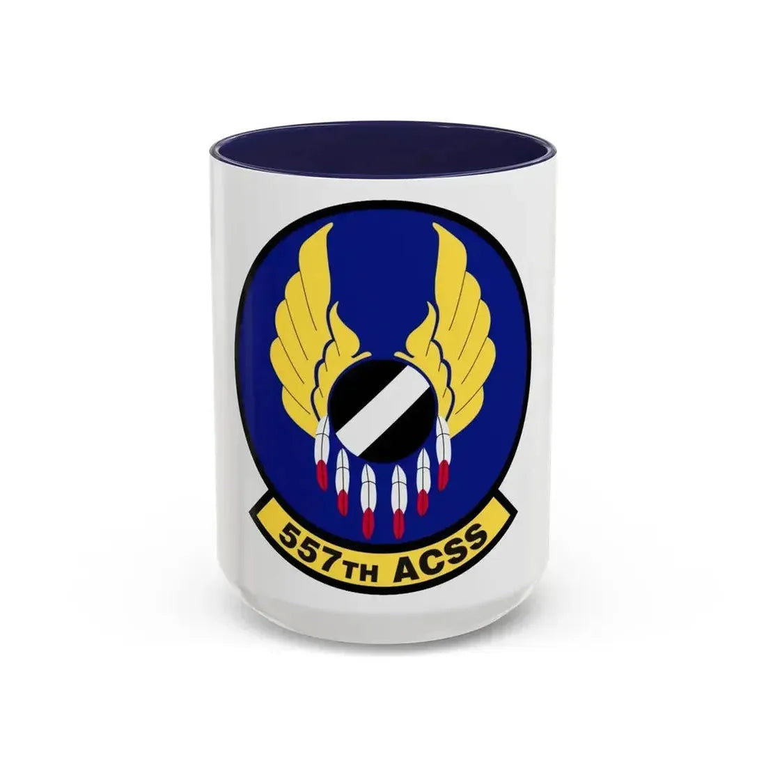 557th Aircraft Sustainment Squadron (U.S. Air Force) Accent Coffee Mug 15oz Navy - Go Mug Yourself