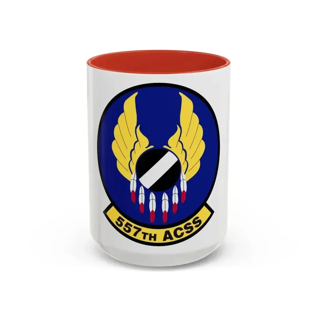 557th Aircraft Sustainment Squadron (U.S. Air Force) Accent Coffee Mug 15oz Red - Go Mug Yourself