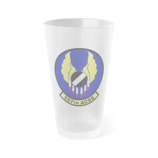 557th Aircraft Sustainment Squadron (U.S. Air Force) Frosted Pint Glass 16oz 16oz Frosted - Go Mug Yourself