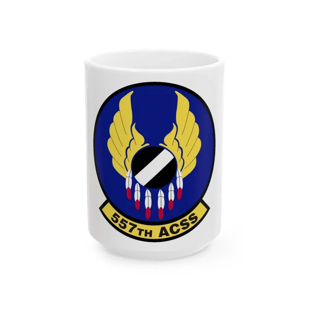 557th Aircraft Sustainment Squadron (U.S. Air Force) White Coffee Mug 15oz - Go Mug Yourself