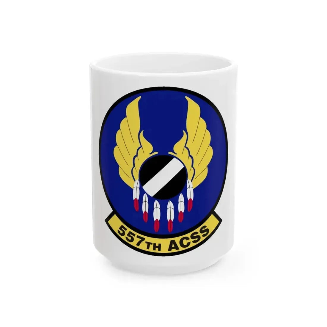 557th Aircraft Sustainment Squadron (U.S. Air Force) White Coffee Mug 15oz - Go Mug Yourself
