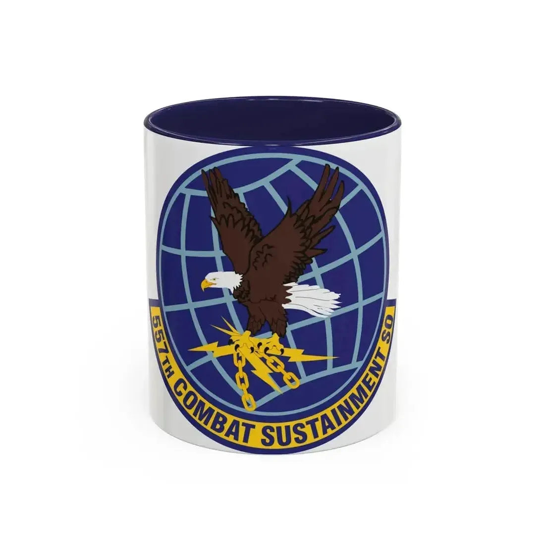 557th Combat Sustainment Squadron (U.S. Air Force) Accent Coffee Mug 11oz Navy - Go Mug Yourself