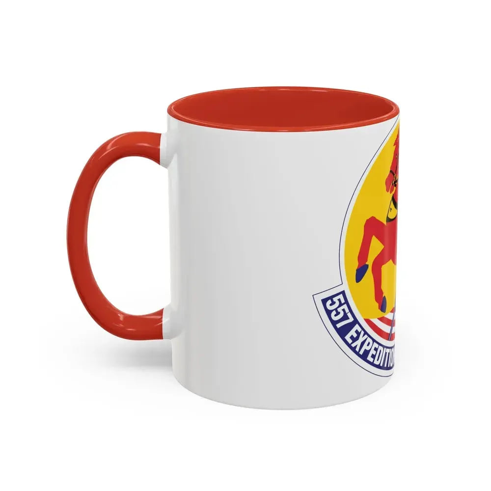 557th Expeditionary Red Horse Squadron (U.S. Air Force) Accent Coffee Mug - Go Mug Yourself
