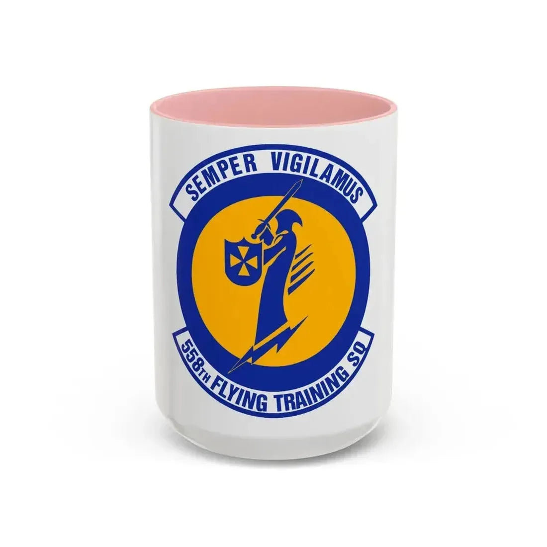 558 Flying Training Squadron AETC (U.S. Air Force) Accent Coffee Mug 15oz Pink - Go Mug Yourself