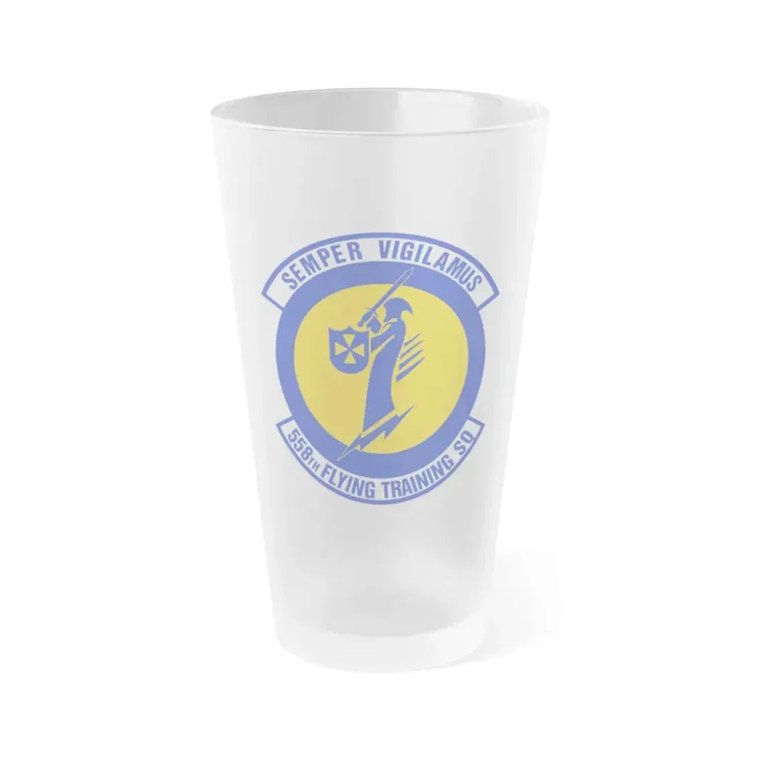558 Flying Training Squadron AETC (U.S. Air Force) Frosted Pint Glass 16oz 16oz Frosted - Go Mug Yourself