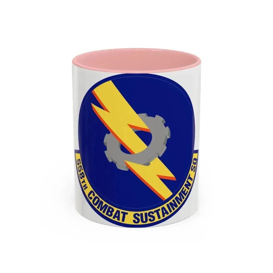 558th Combat Sustainment Squadron (U.S. Air Force) Accent Coffee Mug 11oz Pink - Go Mug Yourself