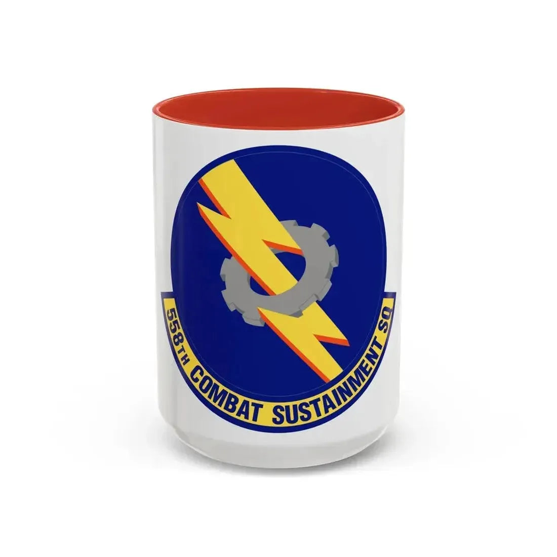 558th Combat Sustainment Squadron (U.S. Air Force) Accent Coffee Mug 15oz Red - Go Mug Yourself