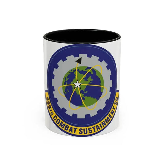 559th Combat Sustainment Squadron (U.S. Air Force) Accent Coffee Mug 11oz Black - Go Mug Yourself