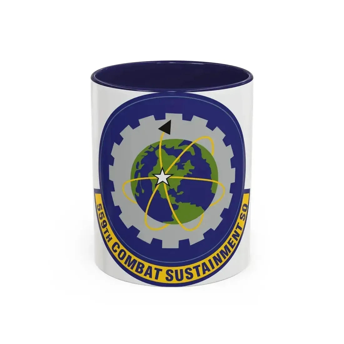 559th Combat Sustainment Squadron (U.S. Air Force) Accent Coffee Mug 11oz Navy - Go Mug Yourself
