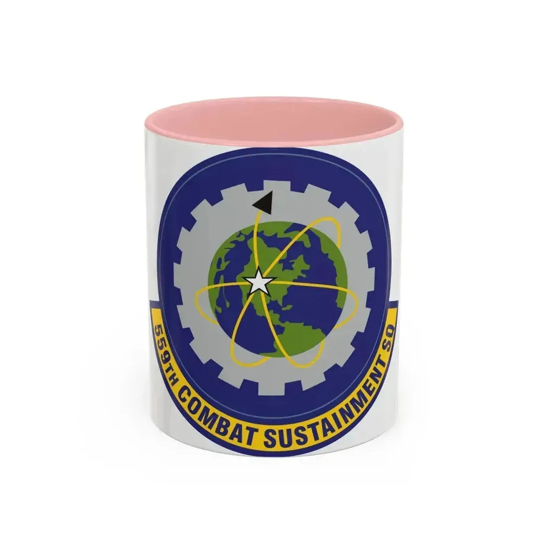559th Combat Sustainment Squadron (U.S. Air Force) Accent Coffee Mug 11oz Pink - Go Mug Yourself