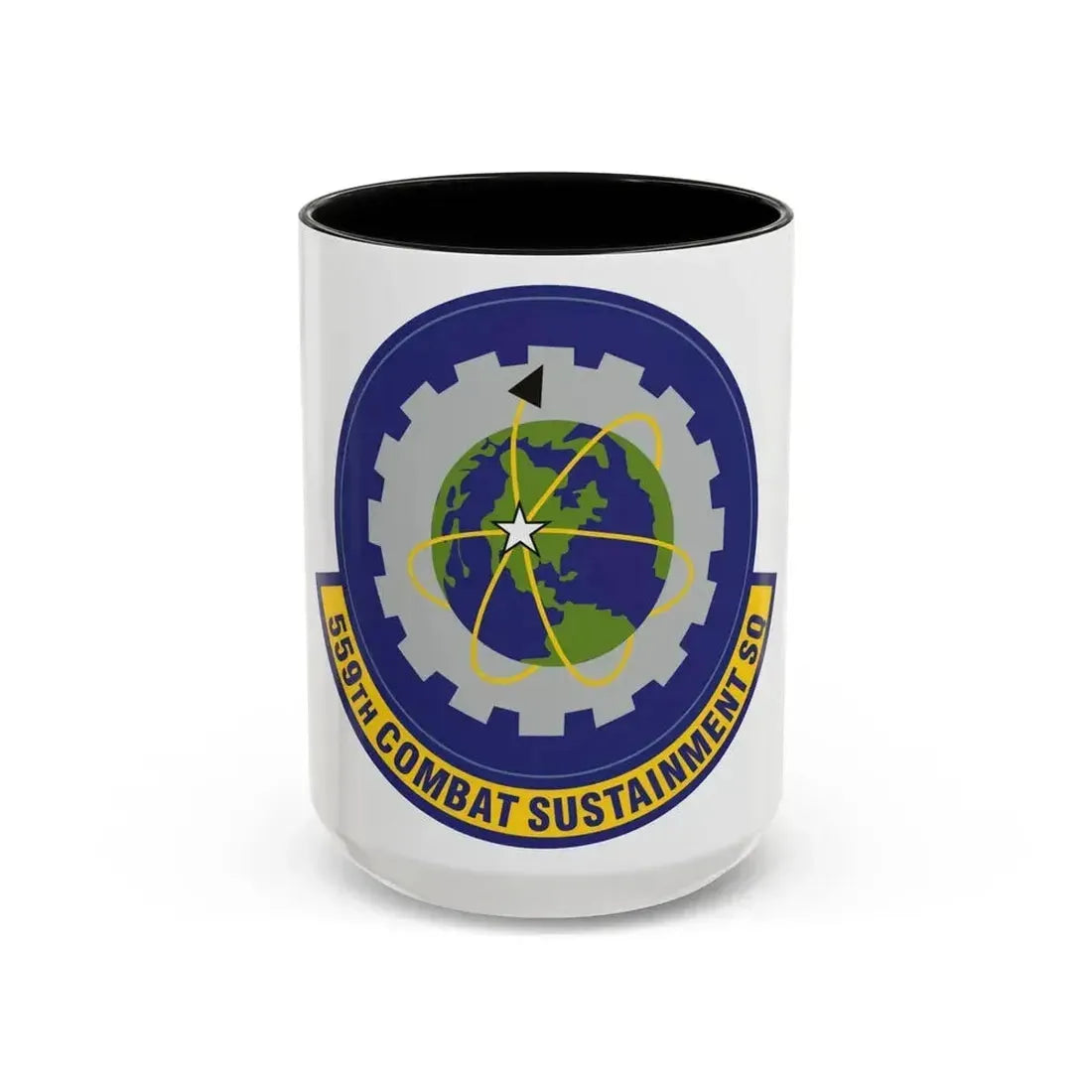 559th Combat Sustainment Squadron (U.S. Air Force) Accent Coffee Mug 15oz Black - Go Mug Yourself