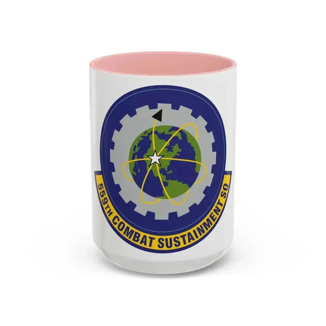 559th Combat Sustainment Squadron (U.S. Air Force) Accent Coffee Mug 15oz Pink - Go Mug Yourself