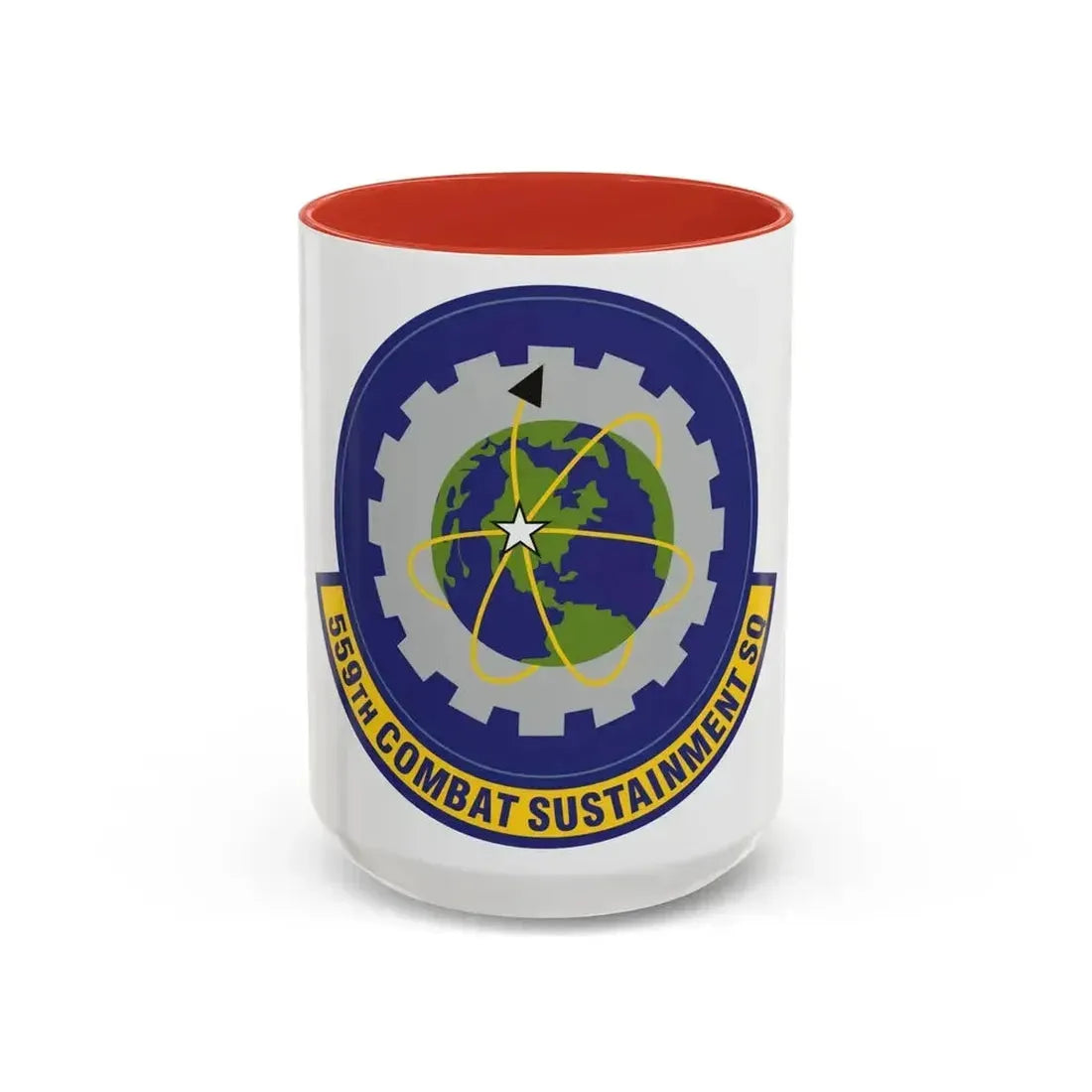 559th Combat Sustainment Squadron (U.S. Air Force) Accent Coffee Mug 15oz Red - Go Mug Yourself