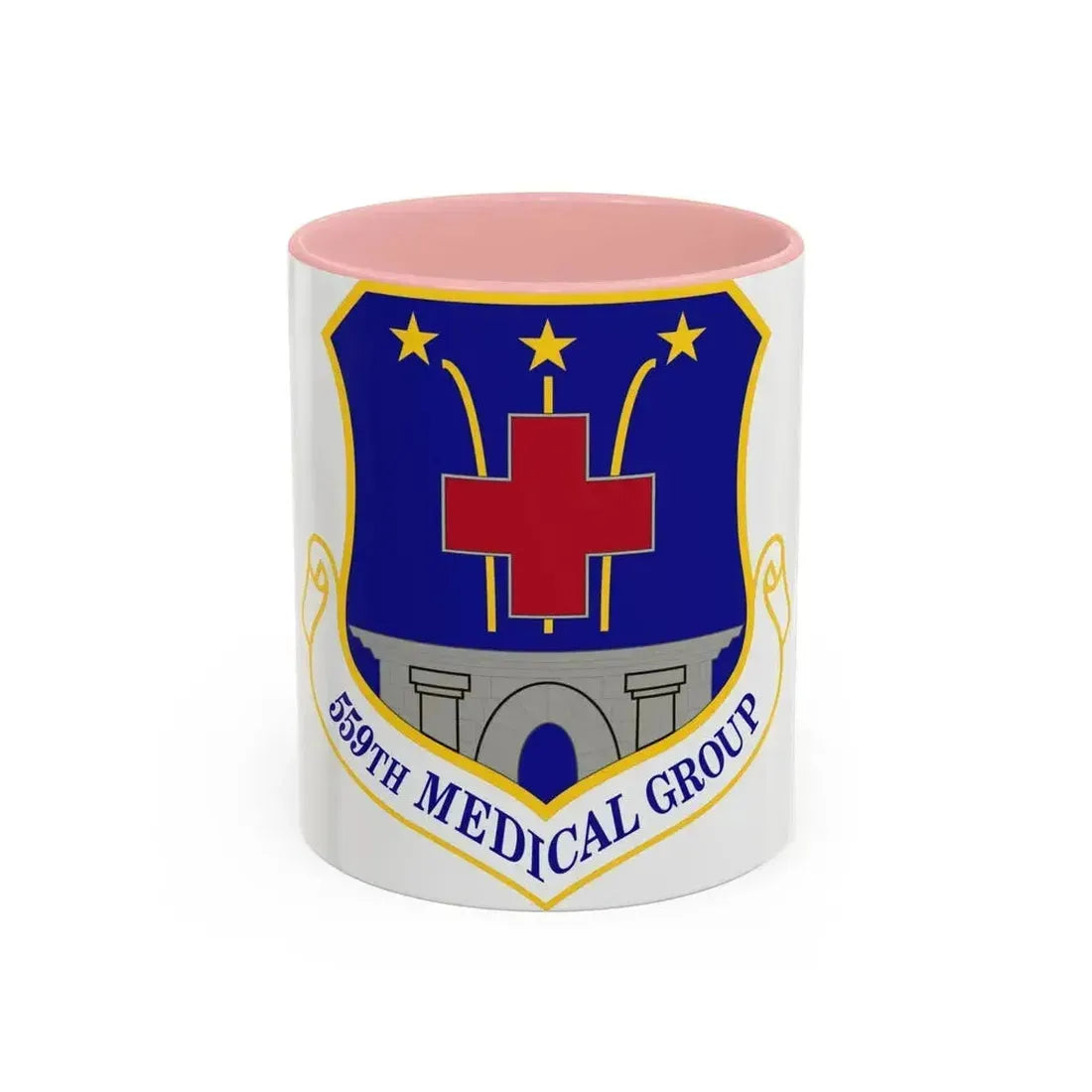 559th Medical Group (U.S. Air Force) Accent Coffee Mug 11oz Pink - Go Mug Yourself