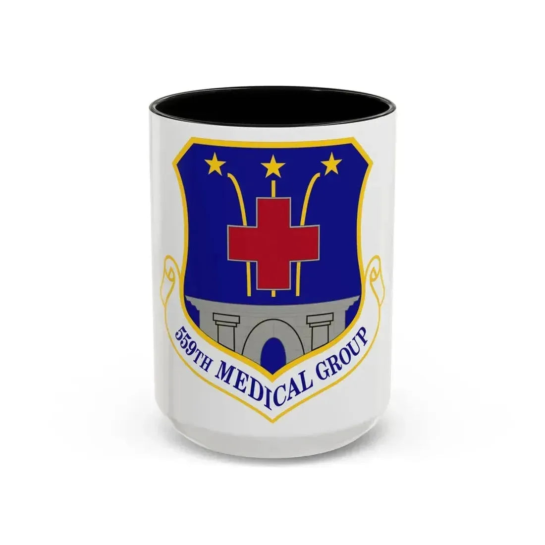 559th Medical Group (U.S. Air Force) Accent Coffee Mug 15oz Black - Go Mug Yourself